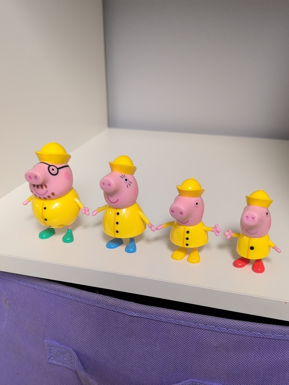 Peppa Pig Peppas Adventures Peppas Family Rainy Day Toy Figure Lot Hasbro